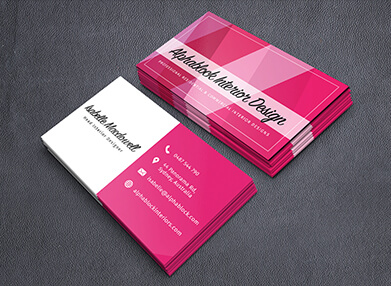 Business Cards 2" x 3.5" 16pt Full Color Front - 1c Back Print